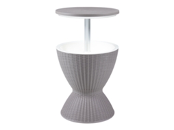 Mesa frigorífica de exterior Atessa 30 L plástico 58xØ49cm - Castanho claro casa.pro