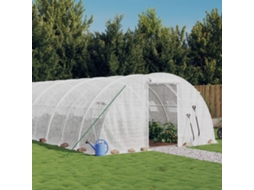 Vidaxl Estufa Com Estrutura De Aço 24 M² 6x4x2 M Branco