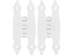 2 Dobradiças Borboleta Vintage Para Armário, 8, 9cm 3, 5 Polegadas, Ferro Branco