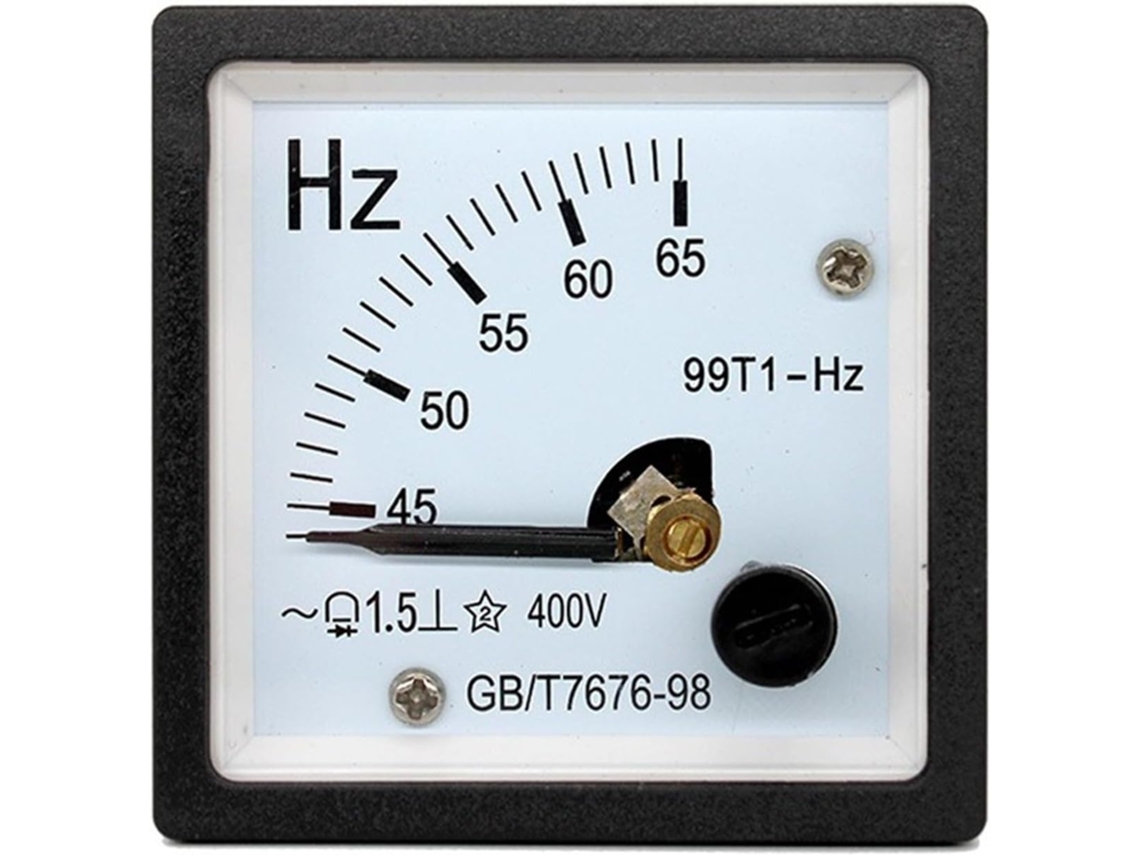 Medidor De Corrente Alternada 99t1-hz 48x48mm 45-65hz 380v 220v
