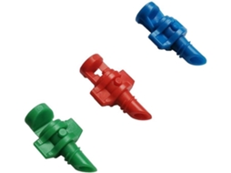 Conjunto de 50 Bicos Pulverização Refratores 90/180/360 Graus para Sistema Irrigação Jardim. Economize Tempo