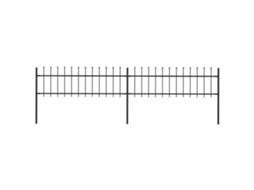 Garden Fence, Garden Fences Vidaxl Preto Aço (n/a)