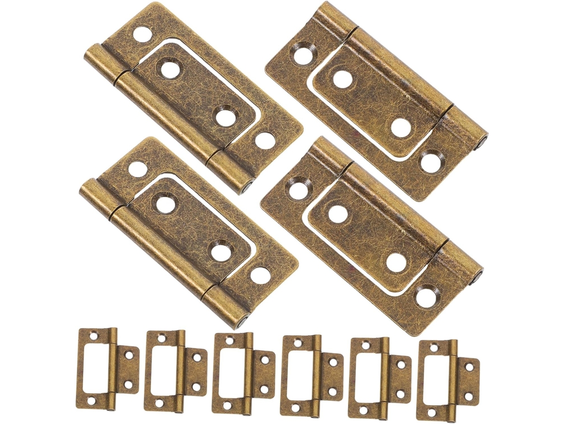 Conjunto De 12 Dobradiças Vintage Para Portas, Em Ferro Fundido