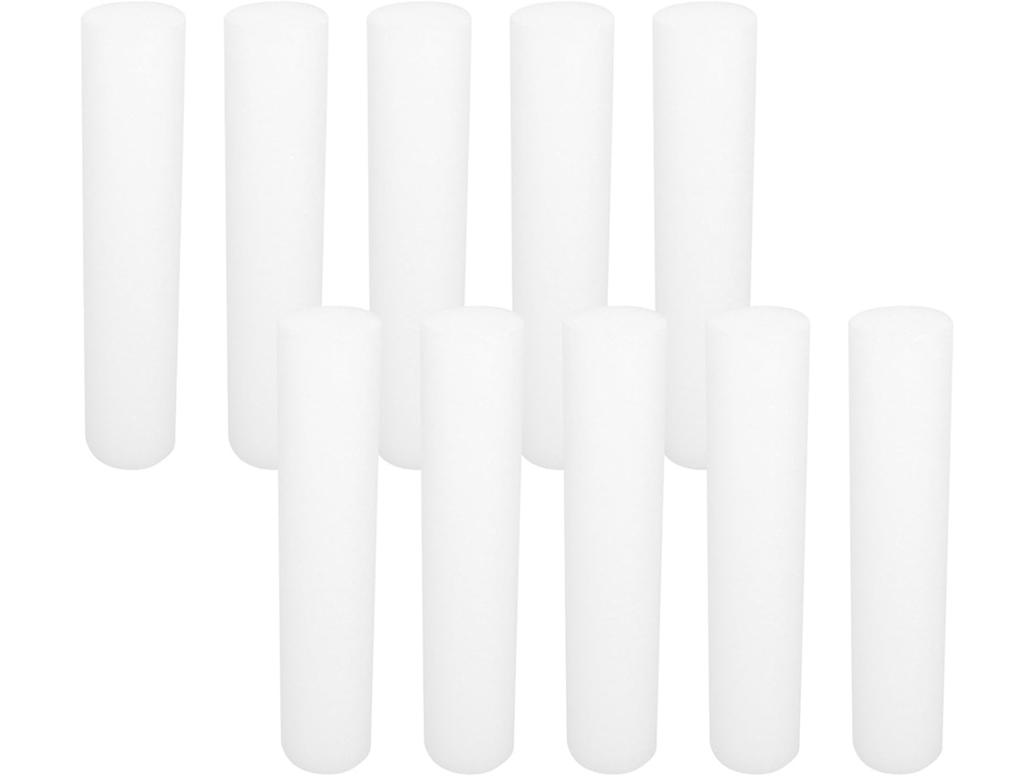 Conjunto De 10 Cilindros De Espuma De 30 Cm, Hastes De Espuma Multiuso, Algodão Perolado
