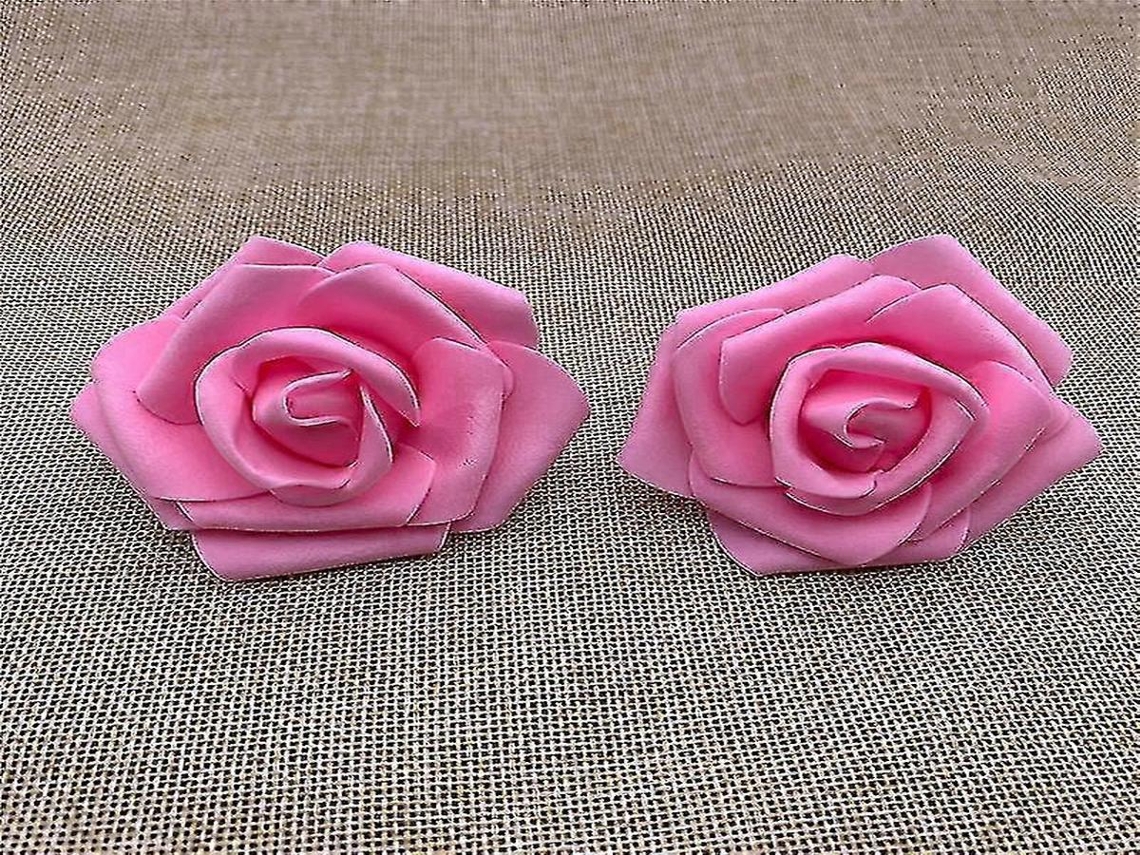 Folhagem Artificial - 50 Peças, 50 Flores - Rosa, Espuma, 7 Cm - Aspeto Realista - Para Interiores E Casamentos | Lurelia
