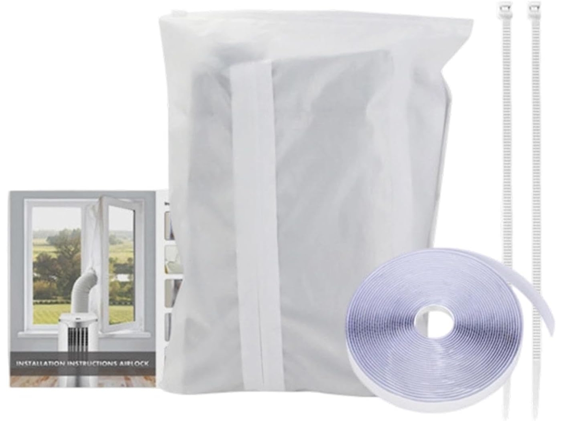 Kit De Vedação Para Janela Ar Condicionado Com Zíper Isolamento Saída | Quarto, Casa, Apartamento, Dormitório