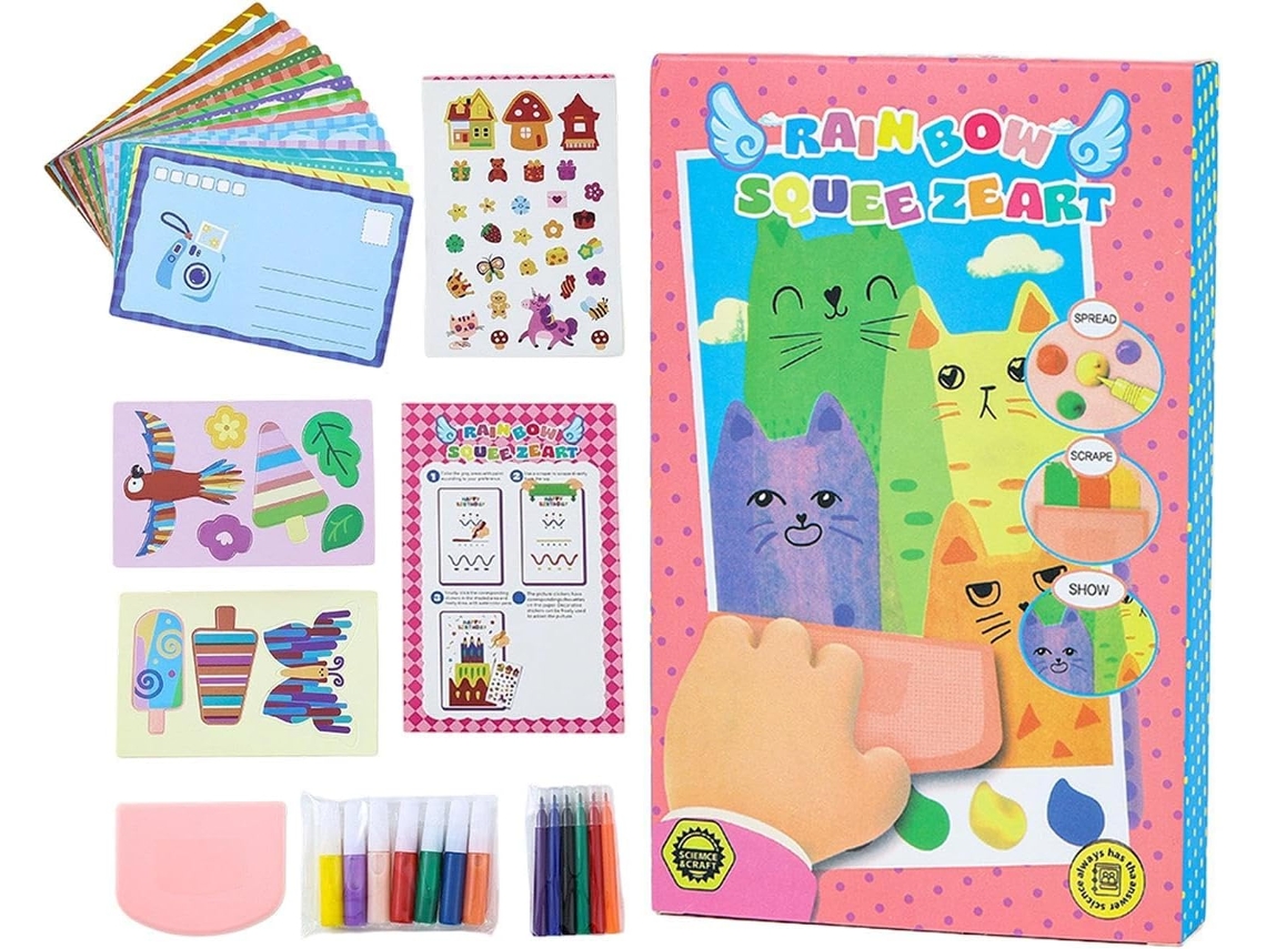 Kit De Arte Criativa Rainbow Squeeze Atividade