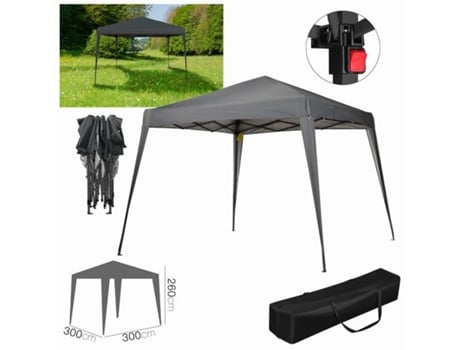 Gazebo de Jardin Antracite 3 X 3 X 2 60 M FORNOR
