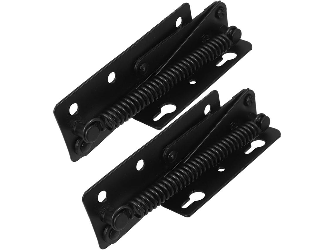 De Mola Para Porta Armário, Aço Preto, 1 Par, Camas Dobráveis