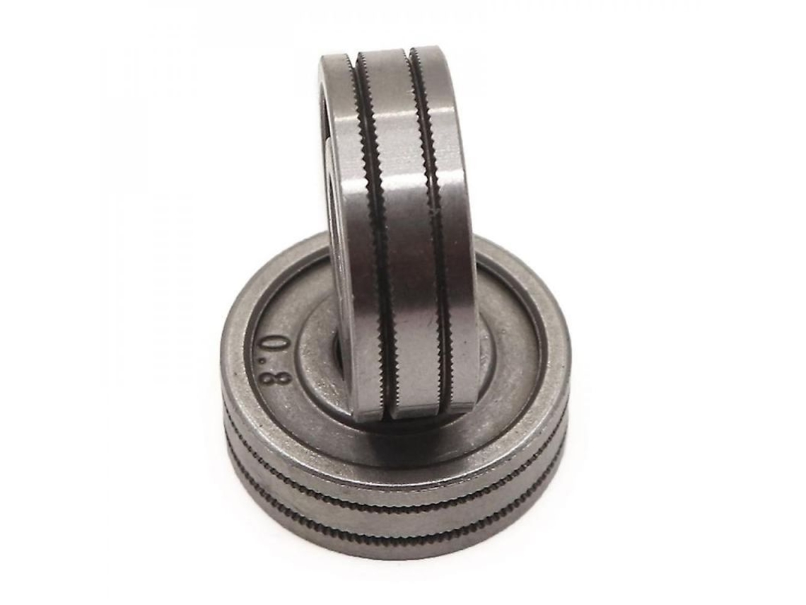 Rolo de Fio de Soldadura MIG com Ranura Knurl K para Máquinas MIG/MAG, Diâmetro 0.6 a 0.8mm S/MARCA