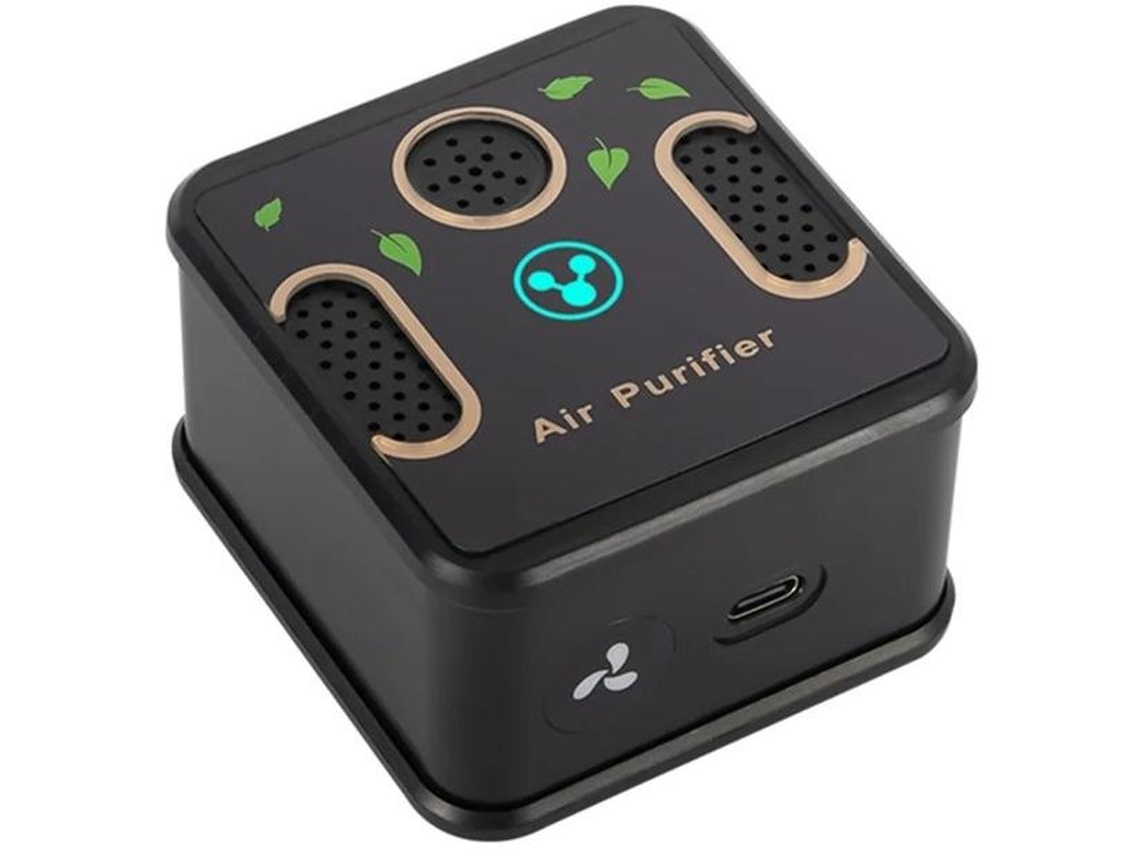 Ionizador De Ar Portátil Silencioso Para Quarto E Banheiro Yizhood Preto