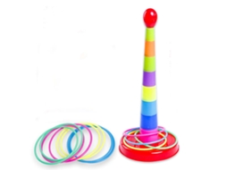 Ats juego de Anillos para Niños Mejora Coordinación Mano ojo Juego de Deporte Interior Y Exterior Tamaño Grande