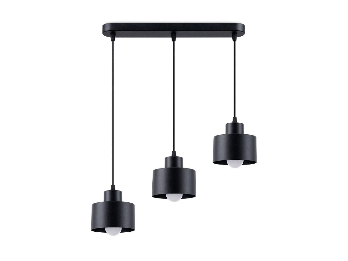 Lâmpada Pendente Savar 3 Preto