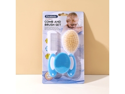 Pente de Cuidados com a Cabeça do Bebê AOZORZ (cerdas de Lã de Imitação Azuis 21, 5*12, 5cm)