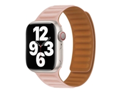 Bracelete Pulseira Magnética de Forte Conexão para Apple Watch Series 3 42Mm Rosa