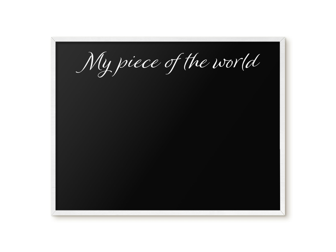 Quadro de parede magnético "Meu pedaço do mundo" para escritório Espelharte (80x60 cm)