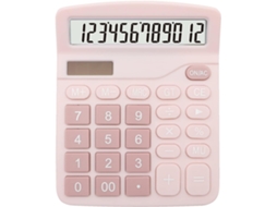 Calculadora Rosa, Calculadora De Escritório Simples, De Mesa Com Visor E Botões Sensíveis.