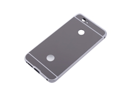 Capa para Huawei Nova com Quadro de Metal e Espelho, Preto EOOCOO