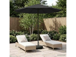 Vidaxl Parasol De Jardim Com Base 230 X 230 Cm Poliéster Retangular