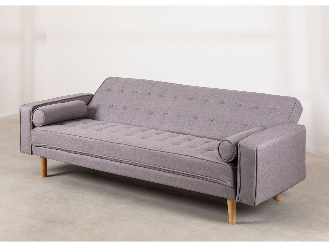 Sofá Cama SKLUM (88 x 216 x 80 cm Poliéster) Worten.pt