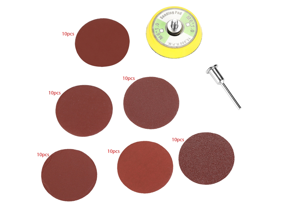 60 Discos de Lixa Redonda 2 Polegadas 100 2000 Grit S/MARCA