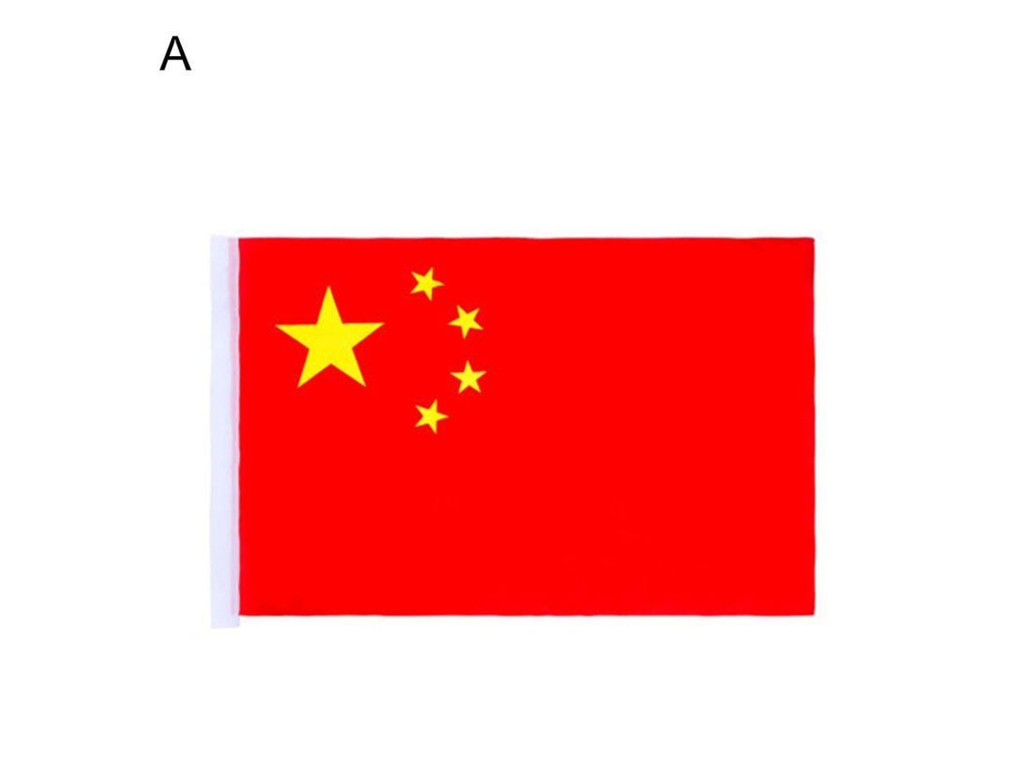 Bandeira Nacional Chinesa Poliéster Grossa Não Desbotante Cor Vibrante Para Exterior A