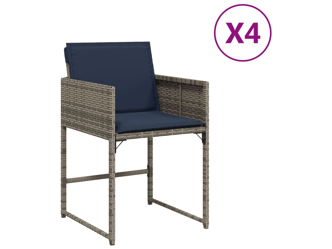 Garden Chair, Garden Chairs Vidaxl Cinzeto Rattan / Vime