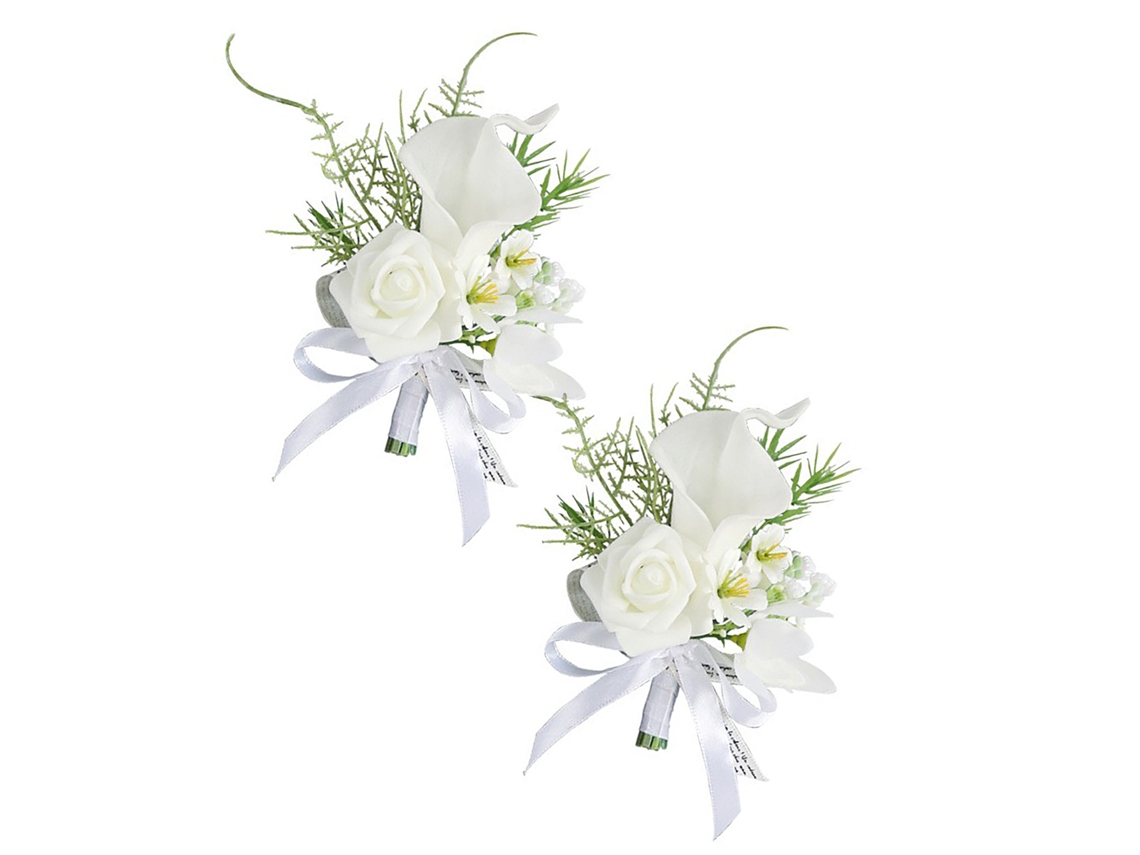 Broches Artesanais com Flores de Calla Lily e Tulipa LAXISCREED