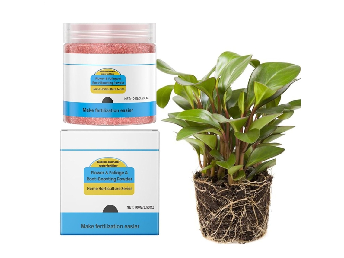 Fertilizante em Pó para Flores, 100 G. Fertilizante de Ação Rápida para Plantas Fortalece as Raízes de Flores e CHABERLU