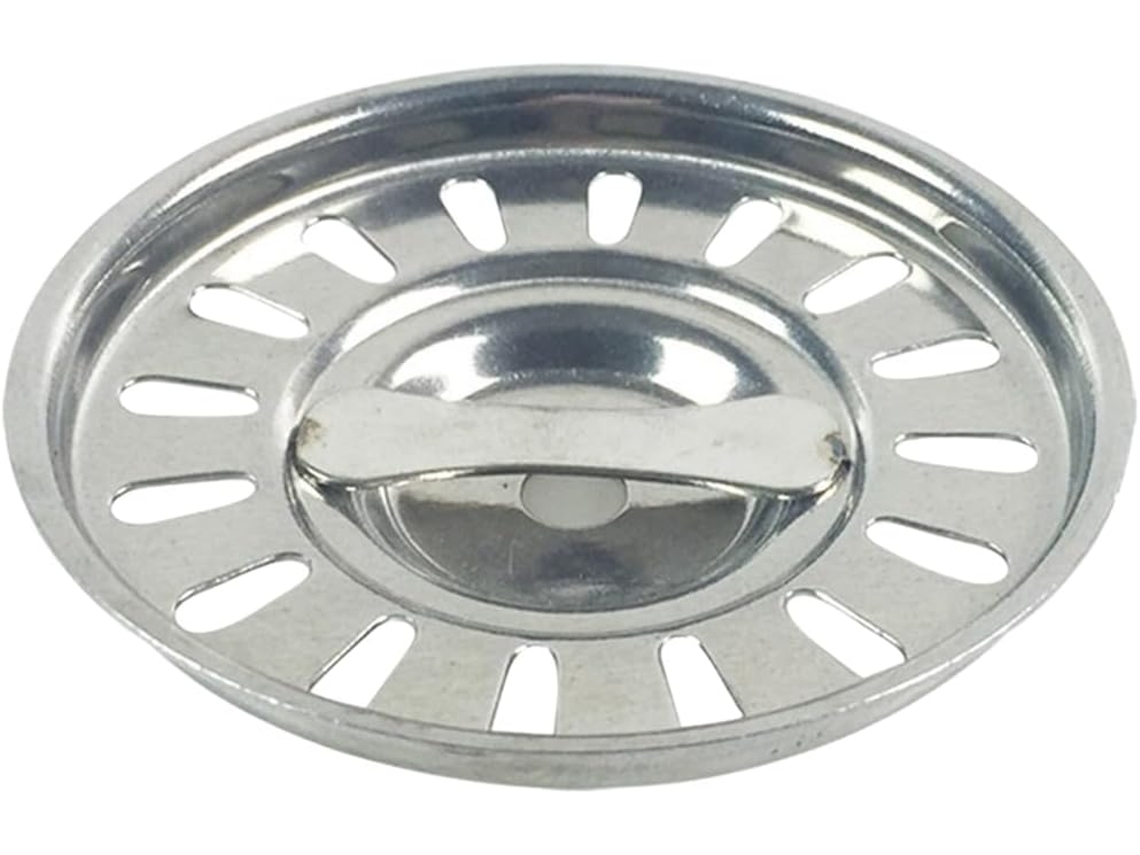 Filtro De Pia Em Aço Inoxidável 73 Mm Com Grade Para Escorredor