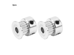 2 Peças Polea Sincrônica Acessório Impressora 3d 20 Dentes Buraco Interno 5mm Alumínio Suave