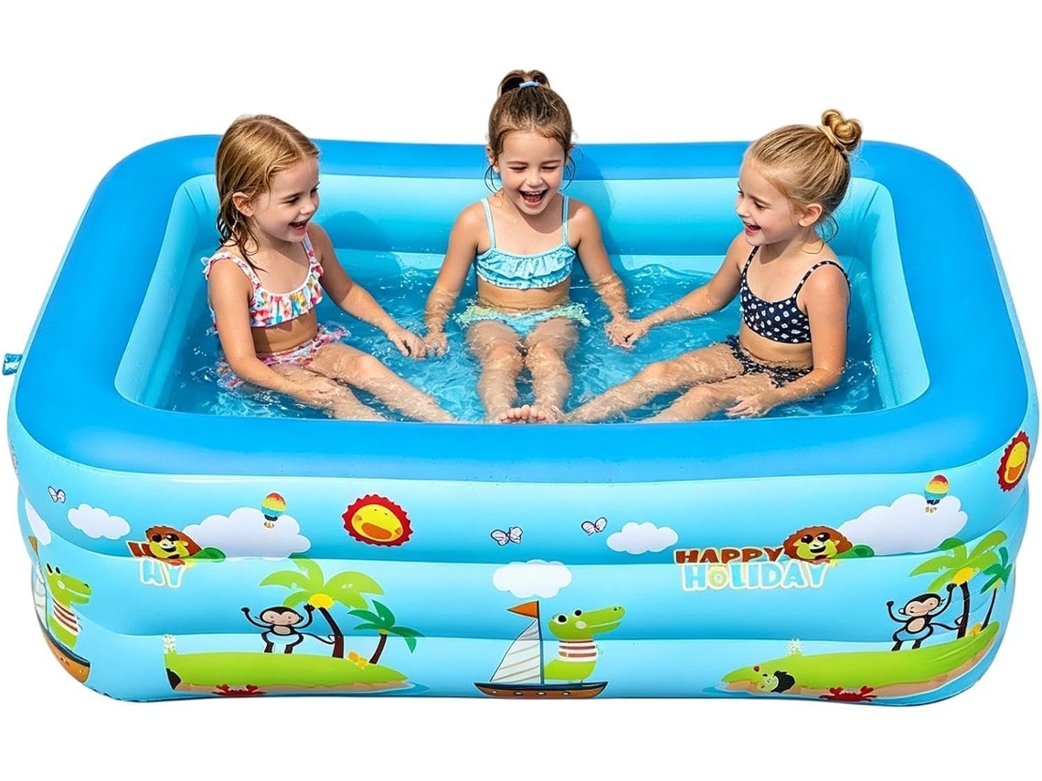 Piscina Inflável Infantil Dobrável, Resistente aos Raios UV CHABERLU