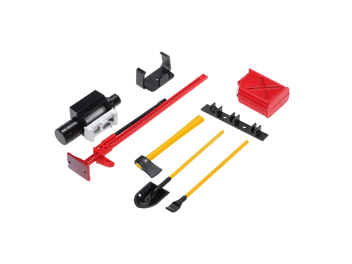 6 Peças Conjunto De Ferramentas De Decoração Austar 10008 Para Rc Carro De Escalada 1:10 Acessórios