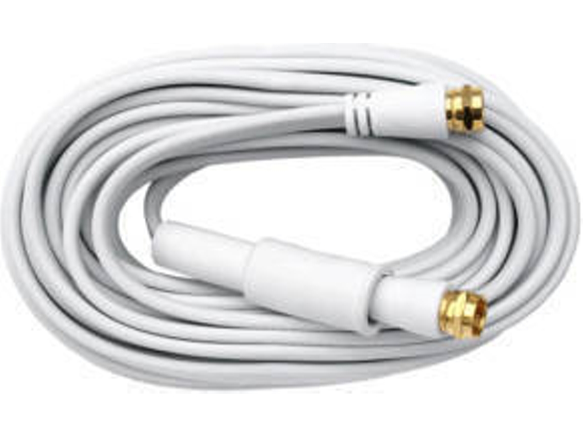 Cabo de Antena AXING (Coaxial - 10 m - Branco)