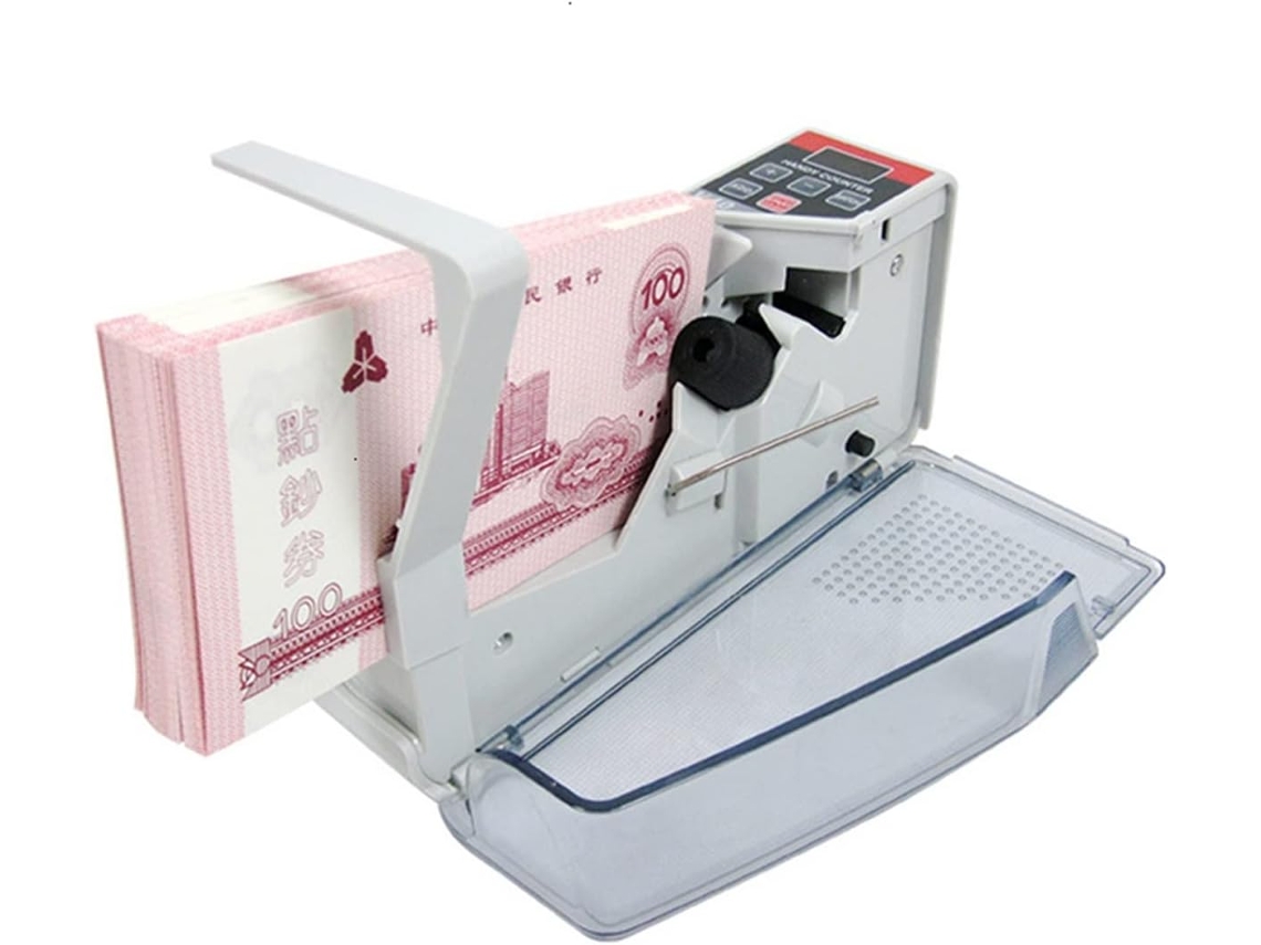 Contadora De Notas V40, Mini, Portátil E Prática, Rápida E Fácil De Usar