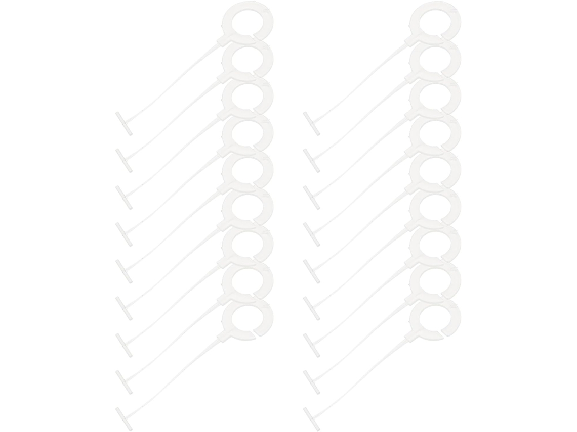 Fechos De Plástico Branco Para 5000 Unidades 35 Mm
