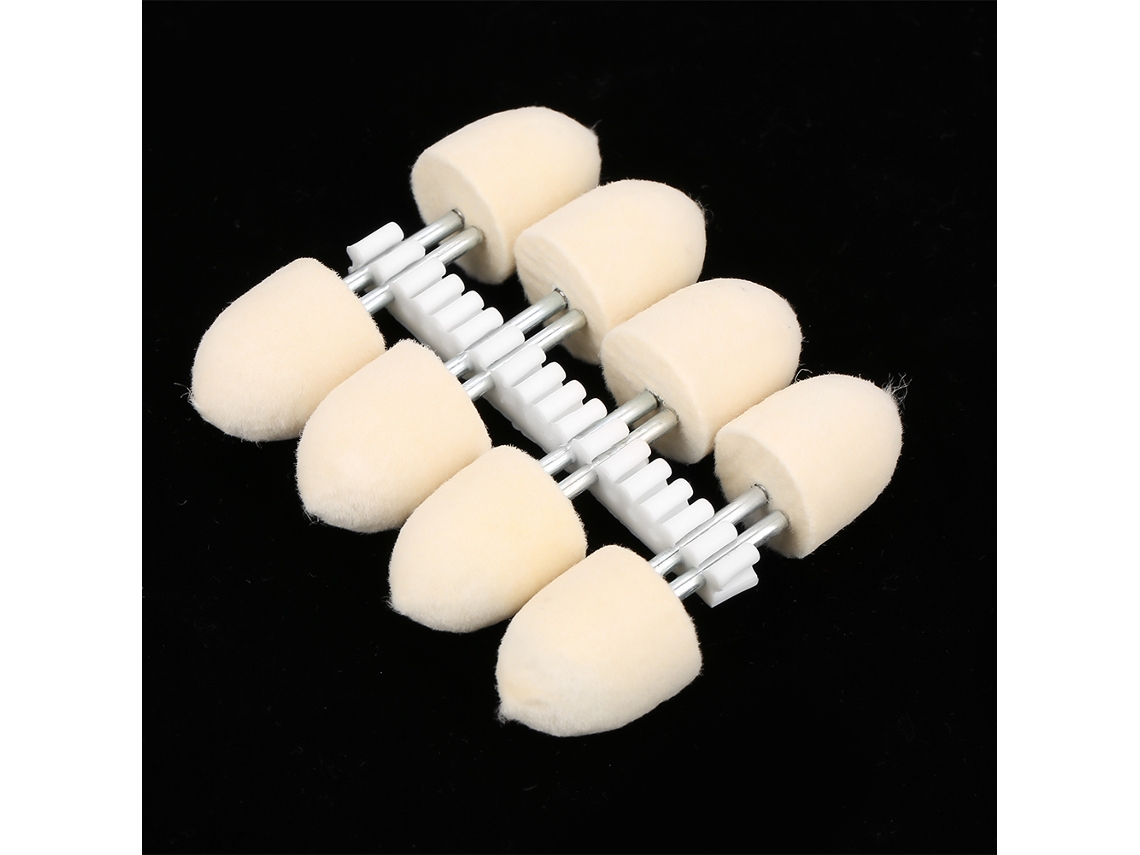 8 Piezas Cabeça De Polimento De Lã Em Forma Cônica Roda De Polimento Cabo 3mm (20mm)