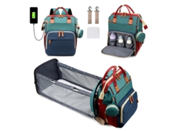 --bolsa Mãe 3 em 1 com Berço Portátil para Bebê--