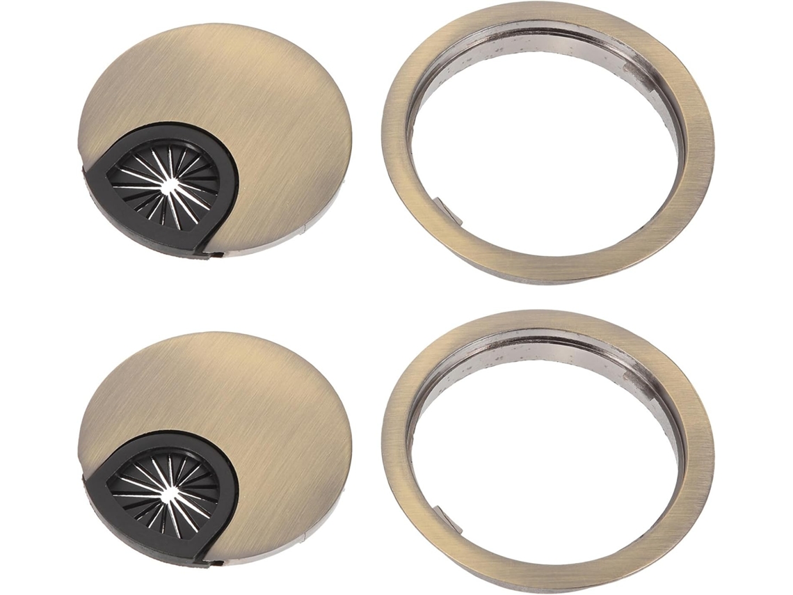 Ilhós De Mesa Em Liga Zinco, 2 Peças, Tampa para Orifício Cabo 60 Mm