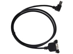 Aetheria cabo de Extensão Usb b Macho para Fêmea com Conector em Ângulo de 90 Graus e Parafusos