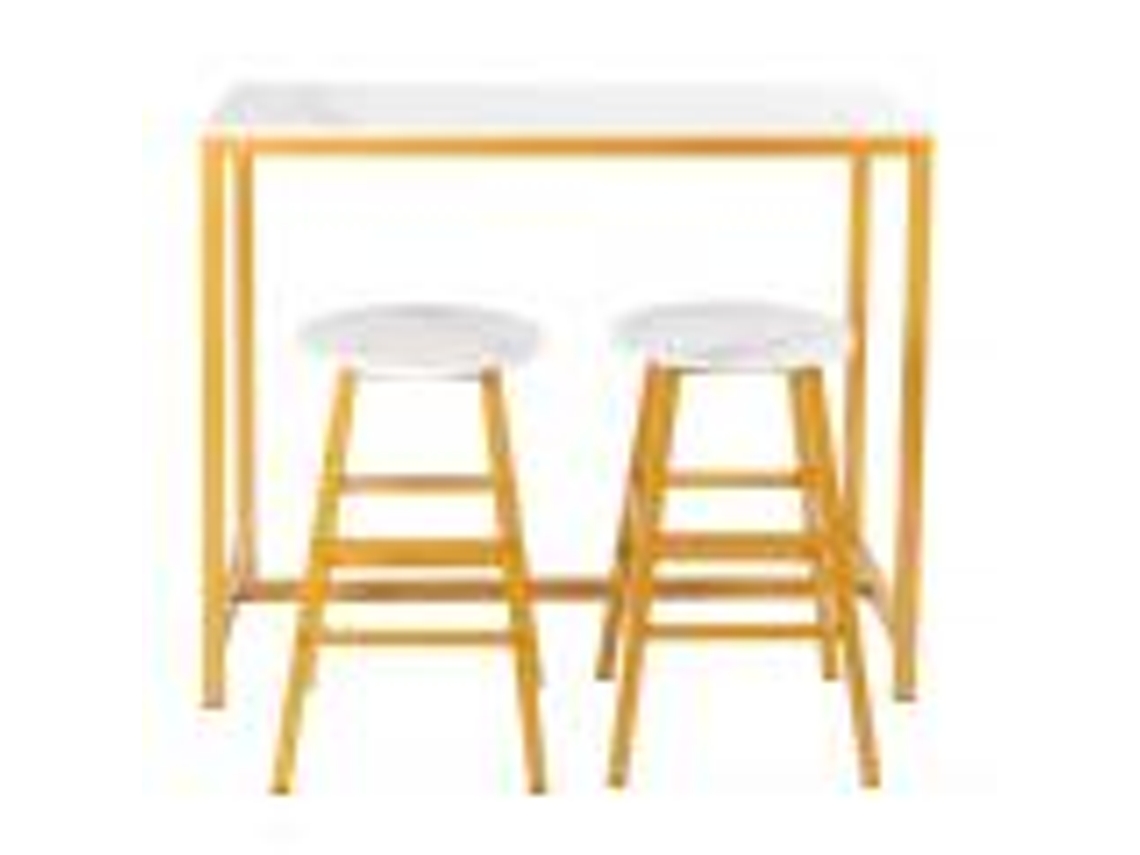 Conjunto de mesa de bar com bancos (adequado para cozinha, ideal para sala de jogos)