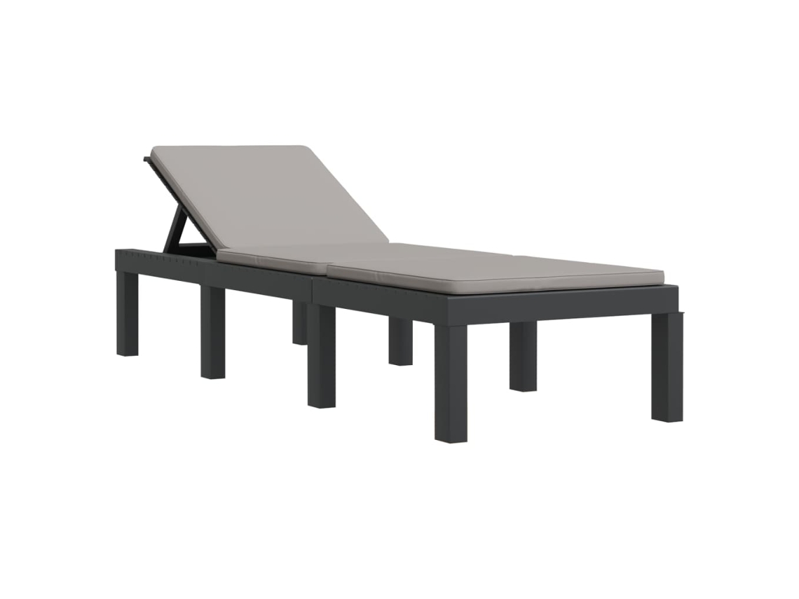 Sun Lounger, Sun Loungers Vidaxl Antracite Polipropileno (n/a)
