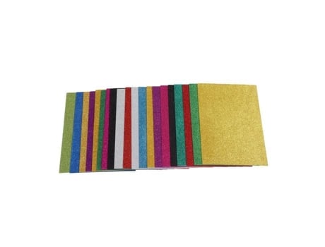 Folhas De Espuma Brilhante A4 - Dioche - 20 Folhas - 2mm - Autocolantes - Artesanato Para Crianças