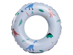 Boia infantil retrô listrada em PVC azul AQUAFORGE