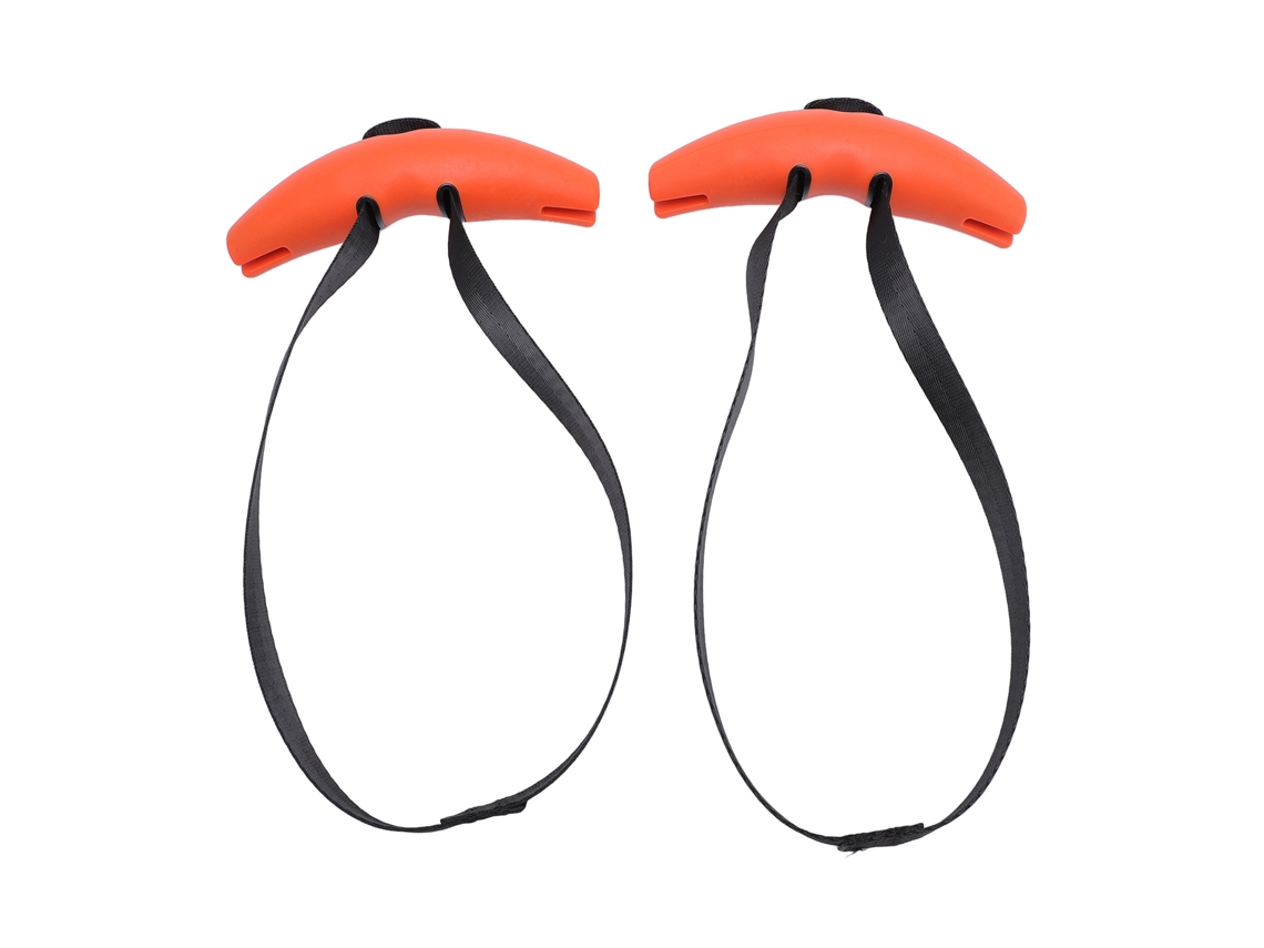 Manijas De Pull Up Com Correia De Nylon E Grip Em Tpe Arco Para Treinos Em Casa E Academia Laranja