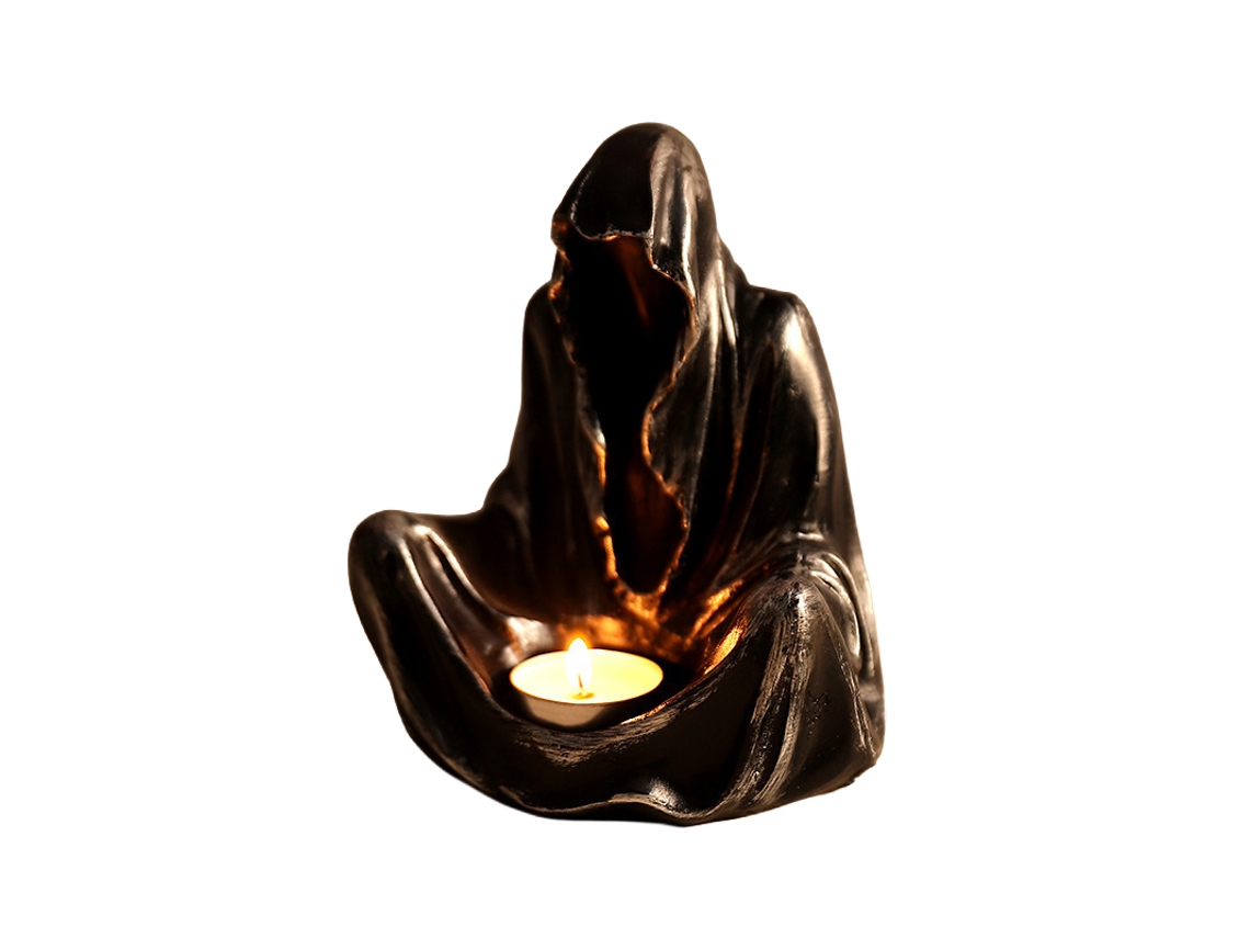 Laxiscreed Vela De Halloween Com Fantasma, Bruxa E Gato Para Decoração Assustadora