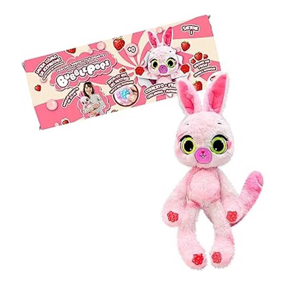 Bizak Bubble Pops Peluche Conejito Fresa, Crece 5 Veces, Aroma Dulce 64492004 Con.fresa Bizakp25