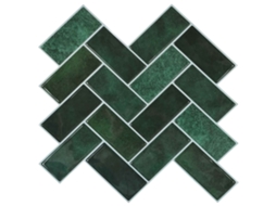 Vidaxl Azulejo Chevron 20 Unid. Verde-escuro 30 X 30 Cm