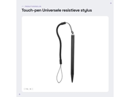 Escolha- Touch-pen Com Corda - Estilus Universal Resistivo - Função Antiviral - Para Dispositivos De Tela Resistiva - Material: Abs - Dimensões: 12,5