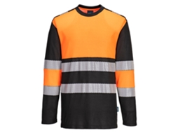 Camiseta De Manga Comprida Pw3 De Alta Visibilidade, Classe 1 / Amarelo Preto / S Portwest